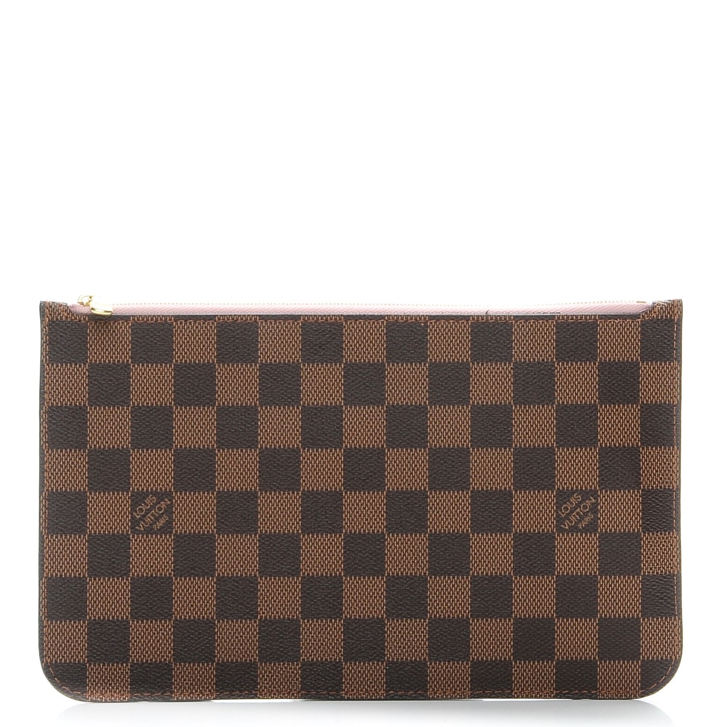 Damier Ebene Neverfull MM GM Pochette Rose Ballerine