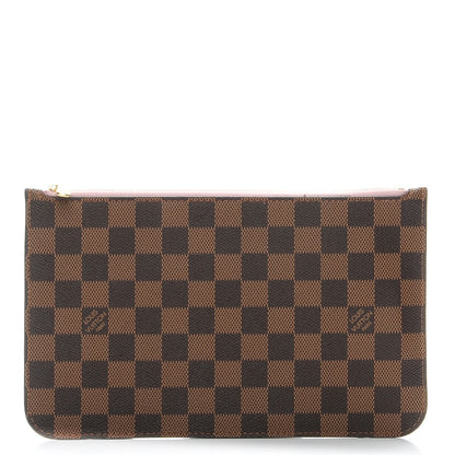 Louis Vuitton Damier Ebene Neverfull MM GM Pochette Rose Ballerine 1 of 8