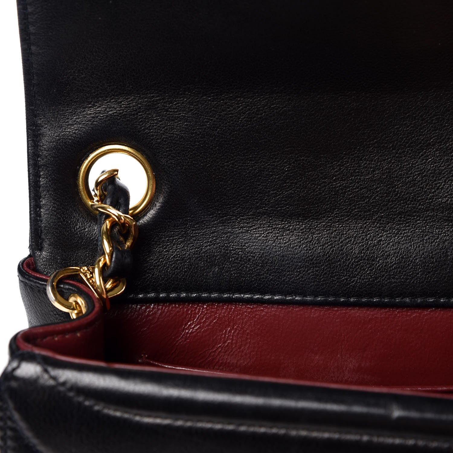 Chanel Lambskin Horizontal Quilted Mini Flap Black 7 of 13