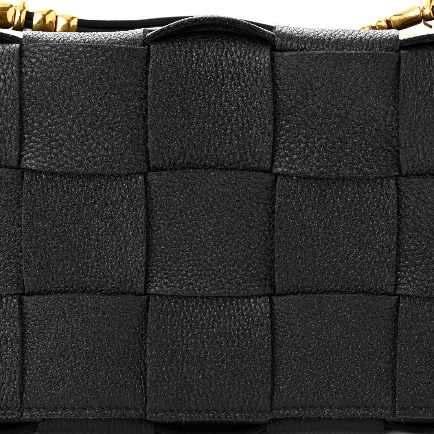 Bottega Veneta Grained Calfskin Maxi Intrecciato Cassette Crossbody Bag Black 8 of 12