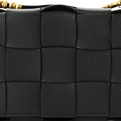 Bottega Veneta Grained Calfskin Maxi Intrecciato Cassette Crossbody Bag Black 8 of 12