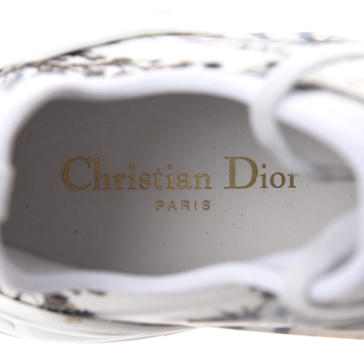Christian Dior Neoprene Rubber Champetre Print Womens D-Connect Sneakers 40.5 White Multicolor 7 of 10