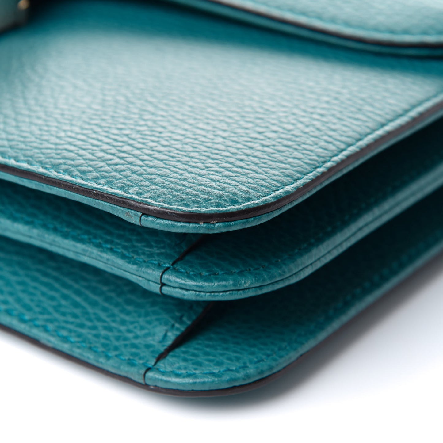 Dollar Calfskin Interlocking G Shoulder Bag Deep Cobalt