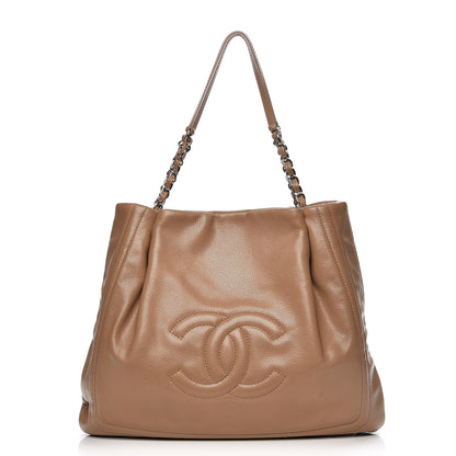 Chanel Caviar CC Timeless Shoulder Bag Dark Beige 1 of 11