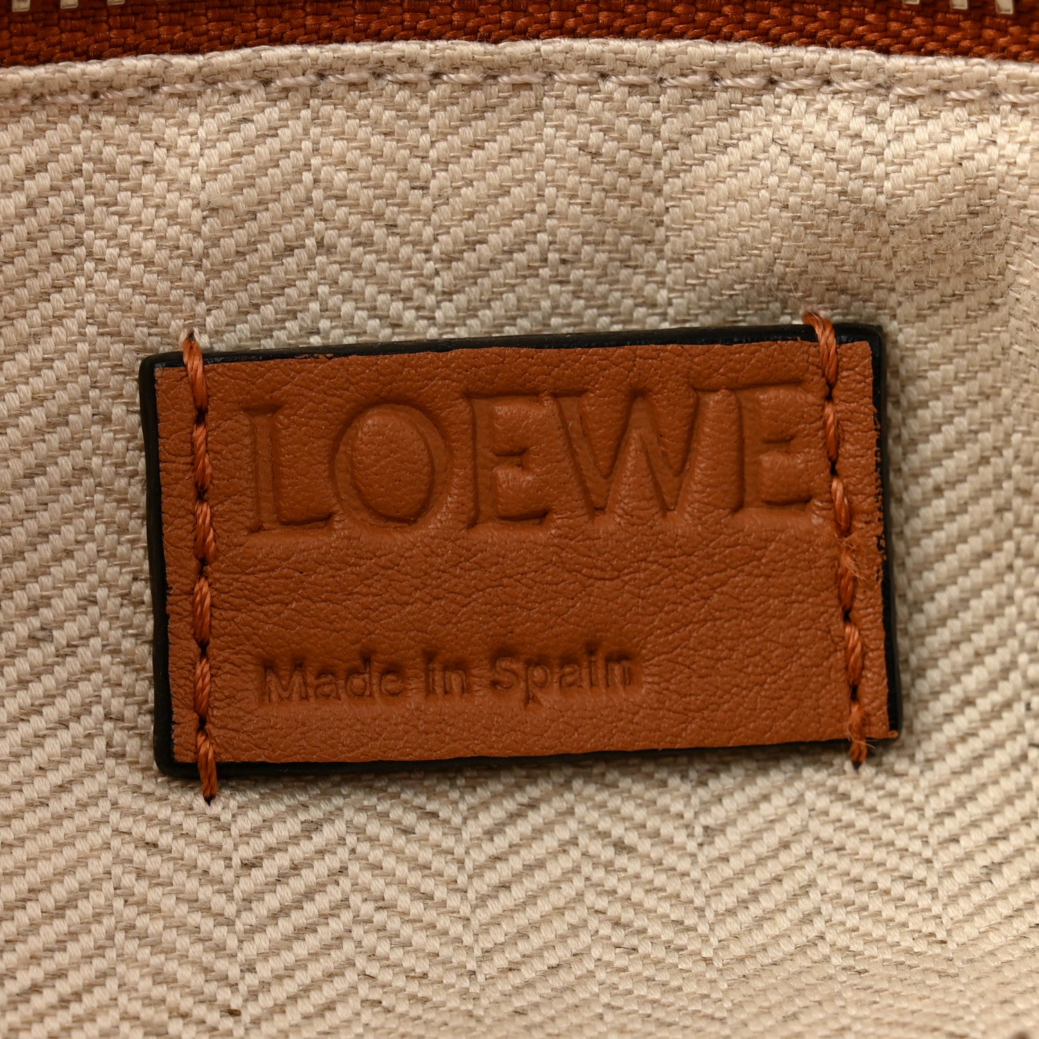 Loewe Calfskin Marine Stripe Small Puzzle Bag Tan 6 of 10