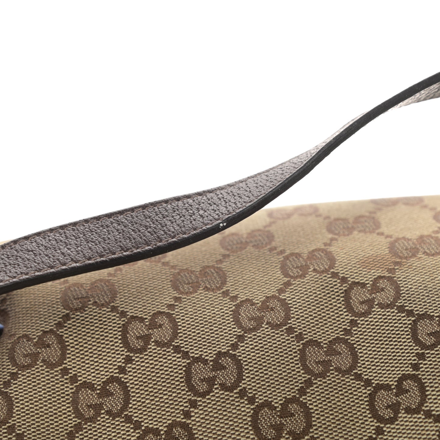 Monogram Medium Abbey Shoulder Bag Dark Brown
