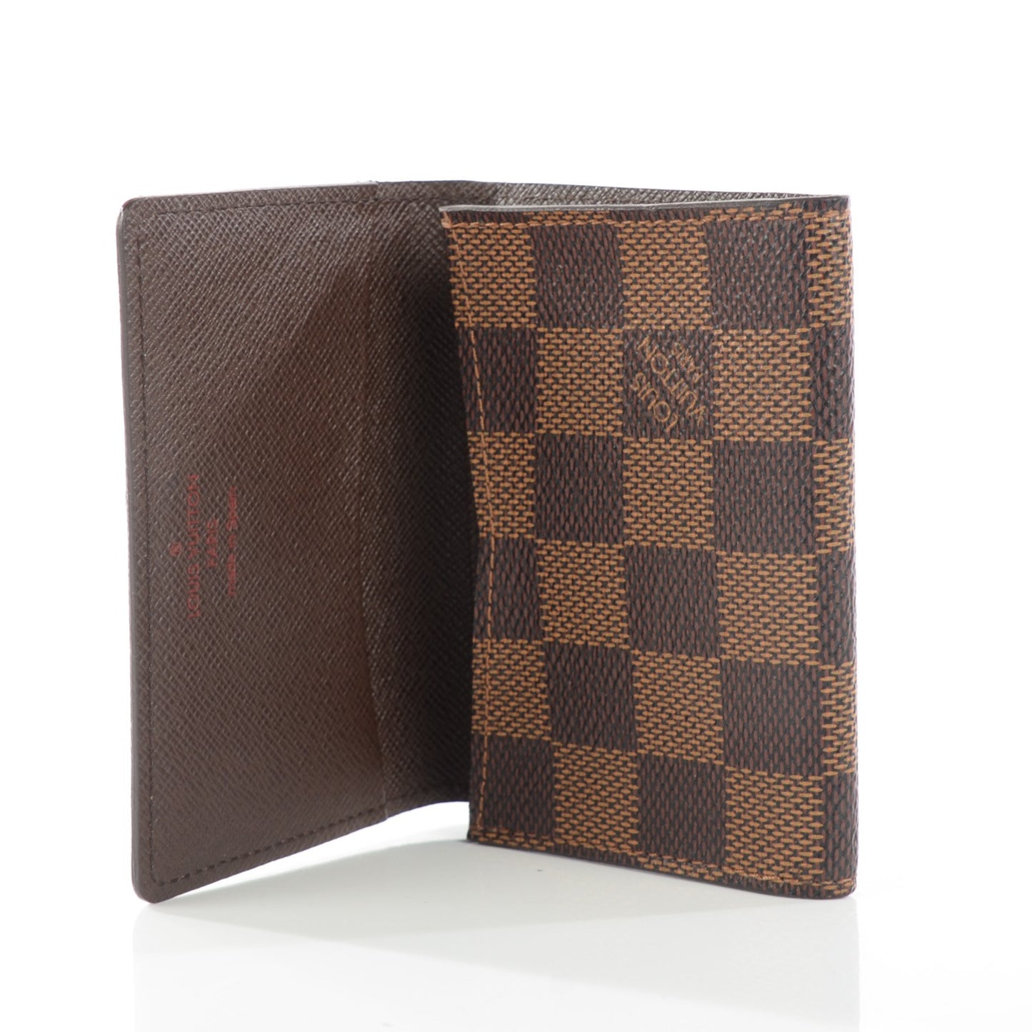 Damier Ebene Business Card Holder