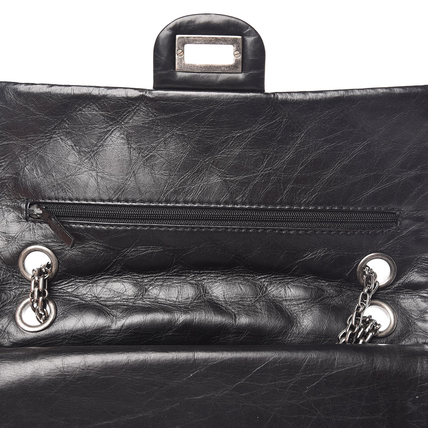 Chanel Aged Calfskin Quilted 2.55 Reissue 225 Flap Black 12 of 12