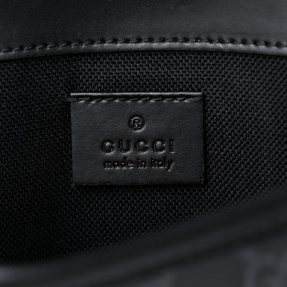 Gucci GG Supreme Monogram Web Slim Belt Bag Black Grey 6 of 12