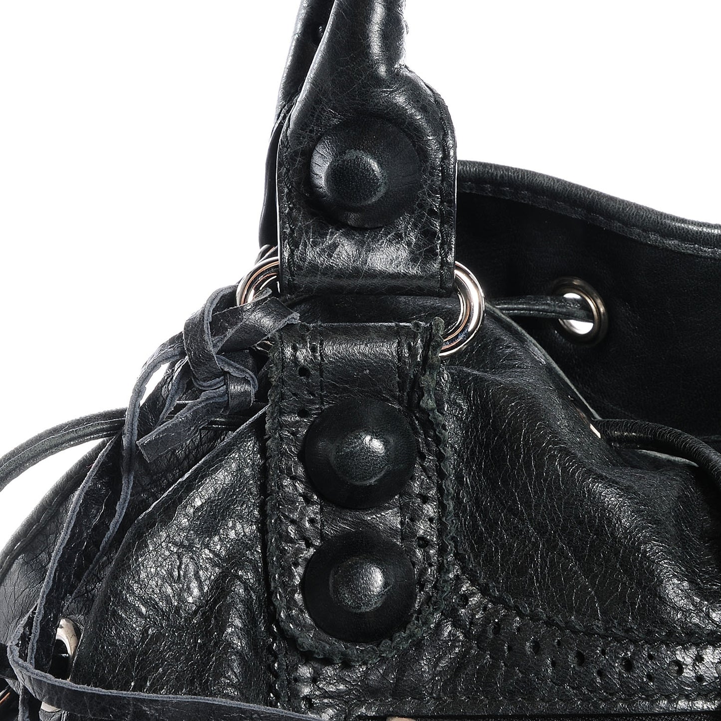 Agneau Giant Brogues Hardware Pompon Black