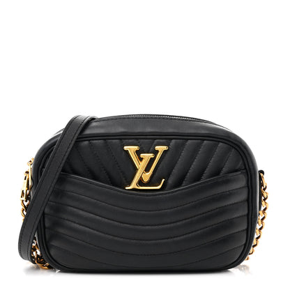 Louis Vuitton Calfskin New Wave Camera Bag NV Black 1 of 10