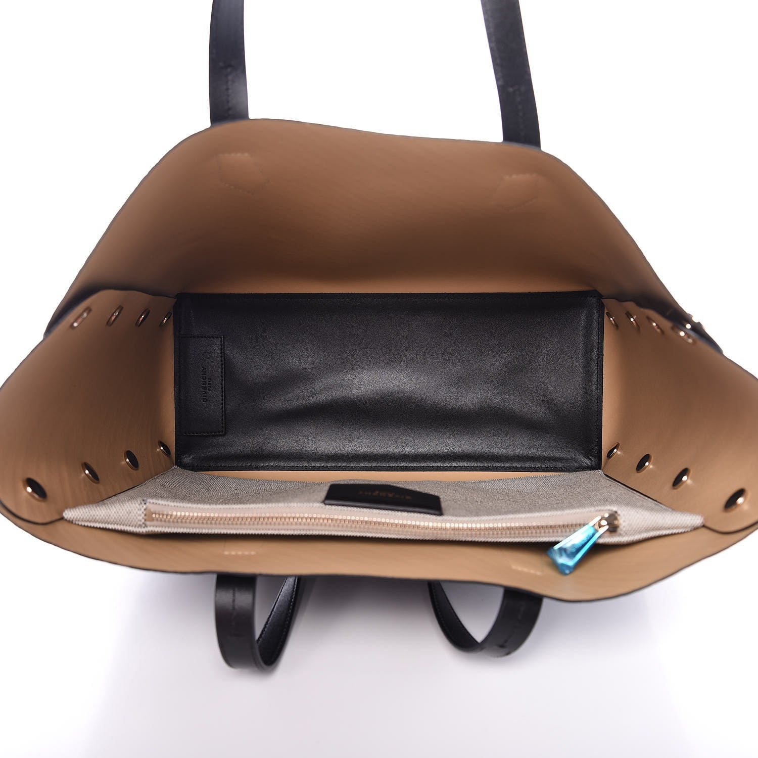 Givenchy Calfskin Chain Embossed Medium Bond Shopper Tote Black 5 of 10