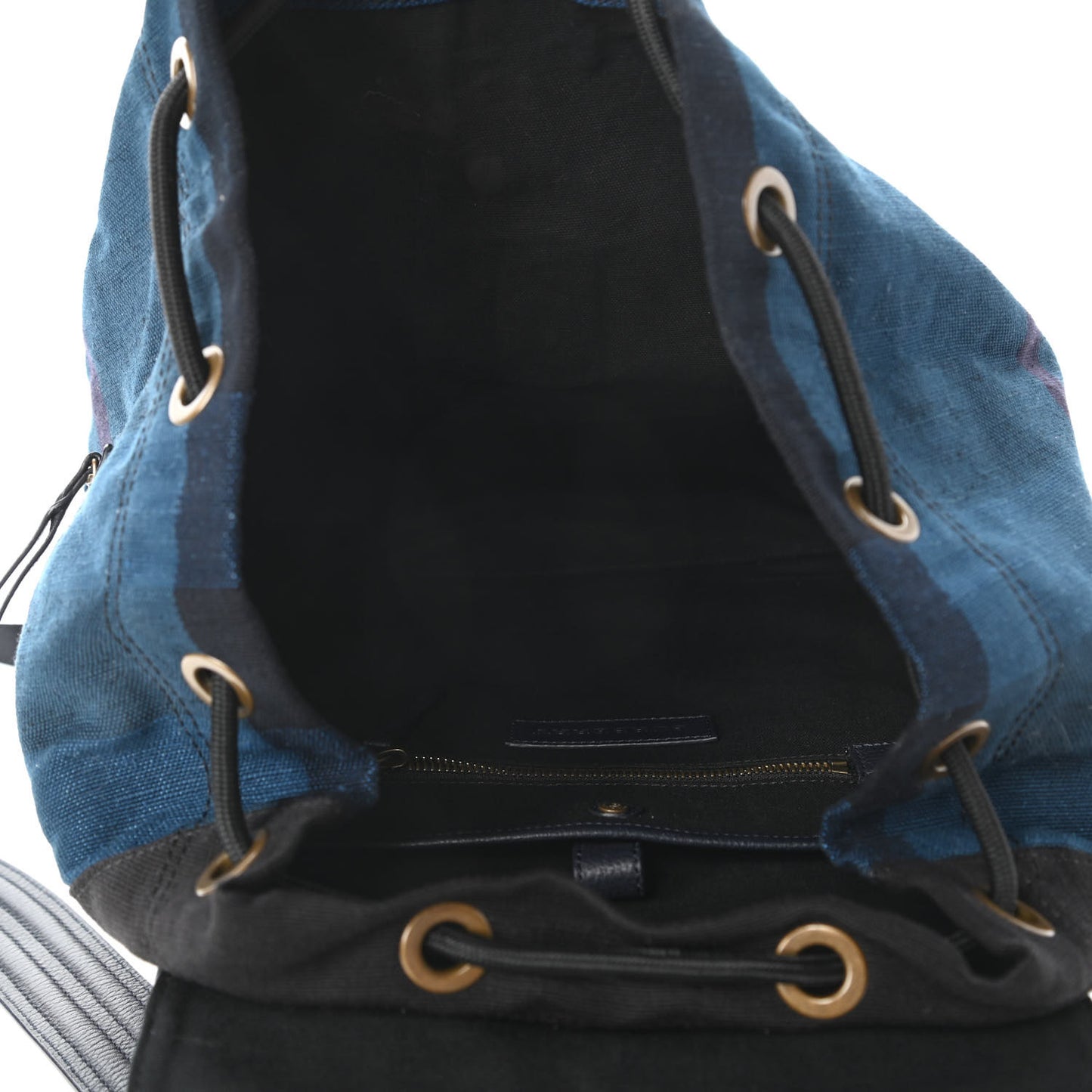 Overdyed Canvas Mega Check Small Brookdale Backpack Ultramarine Blue