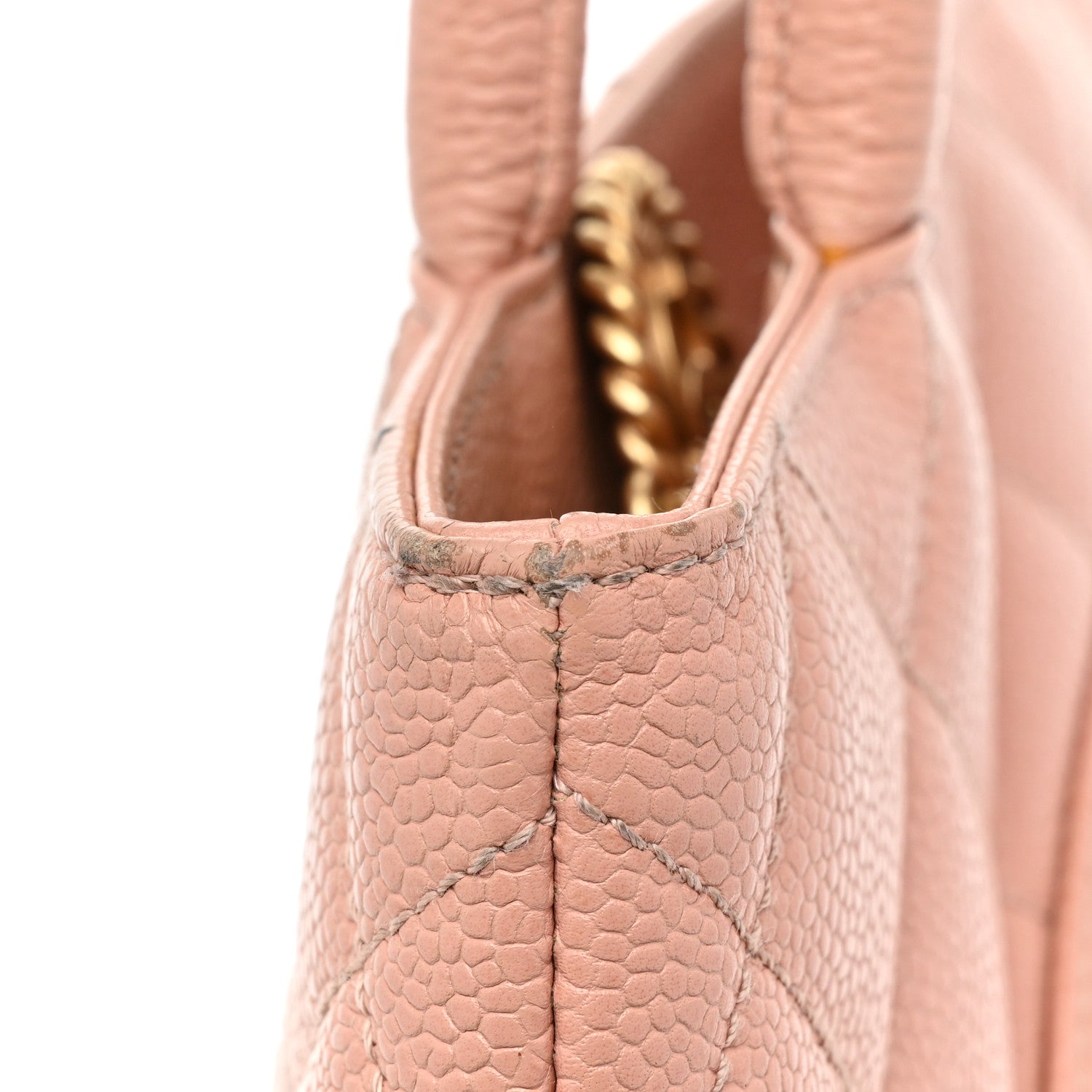 Chanel Caviar Quilted Medallion Tote Light Pink 12 of 19
