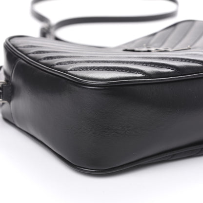 Saint Laurent Calfskin Matelasse Monogram Lou Camera Bag Black 7 of 10