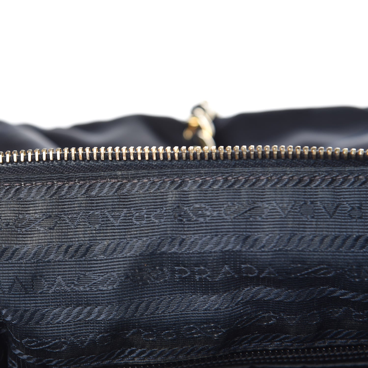 Prada Nylon Tessuto Quilted Shoulder Bag Navy 10 of 14