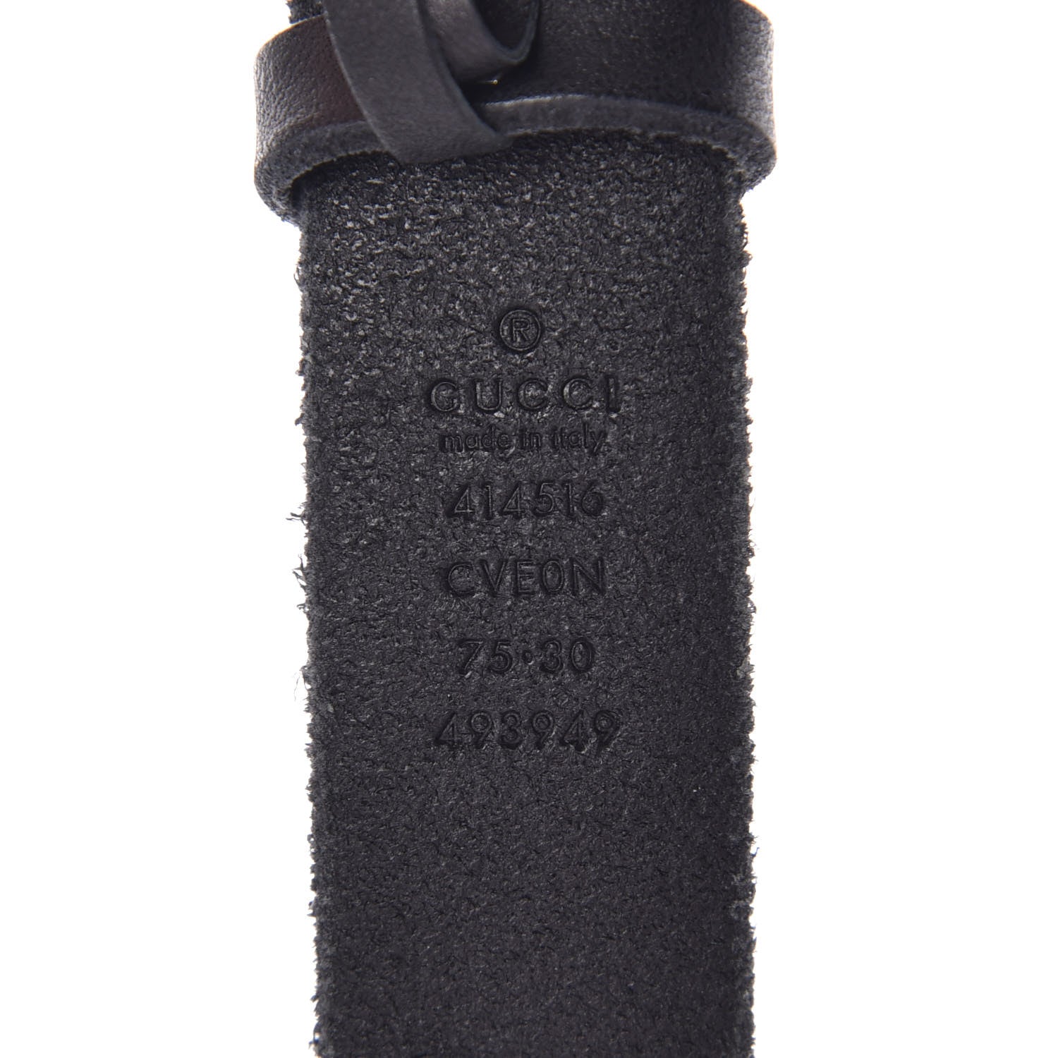 Gucci Cuoio Toscano Nickel Double G 30mm Belt 75 30 Black 4 of 8