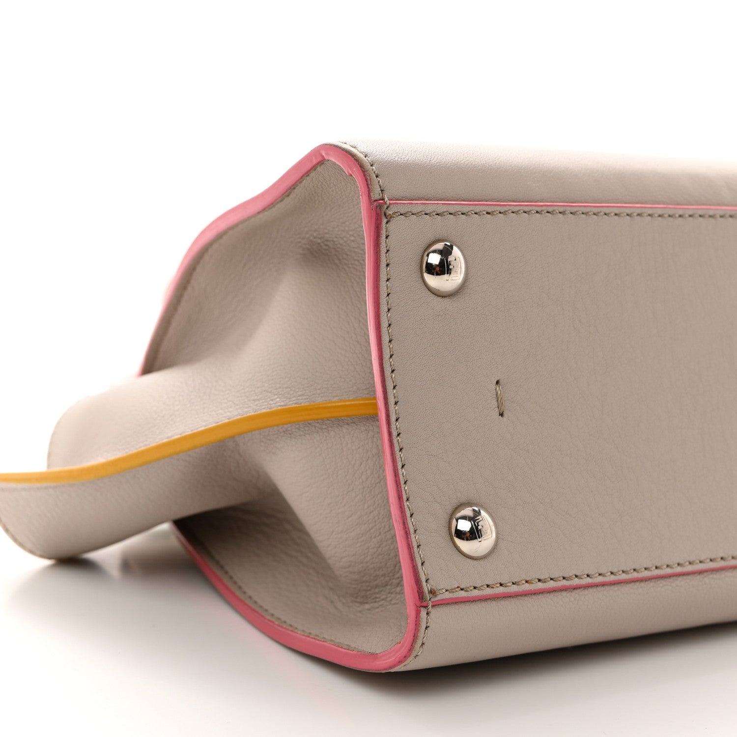 Fendi Vitello Dolce Mini 3Jours Tote Grigio Polvere 9 of 14
