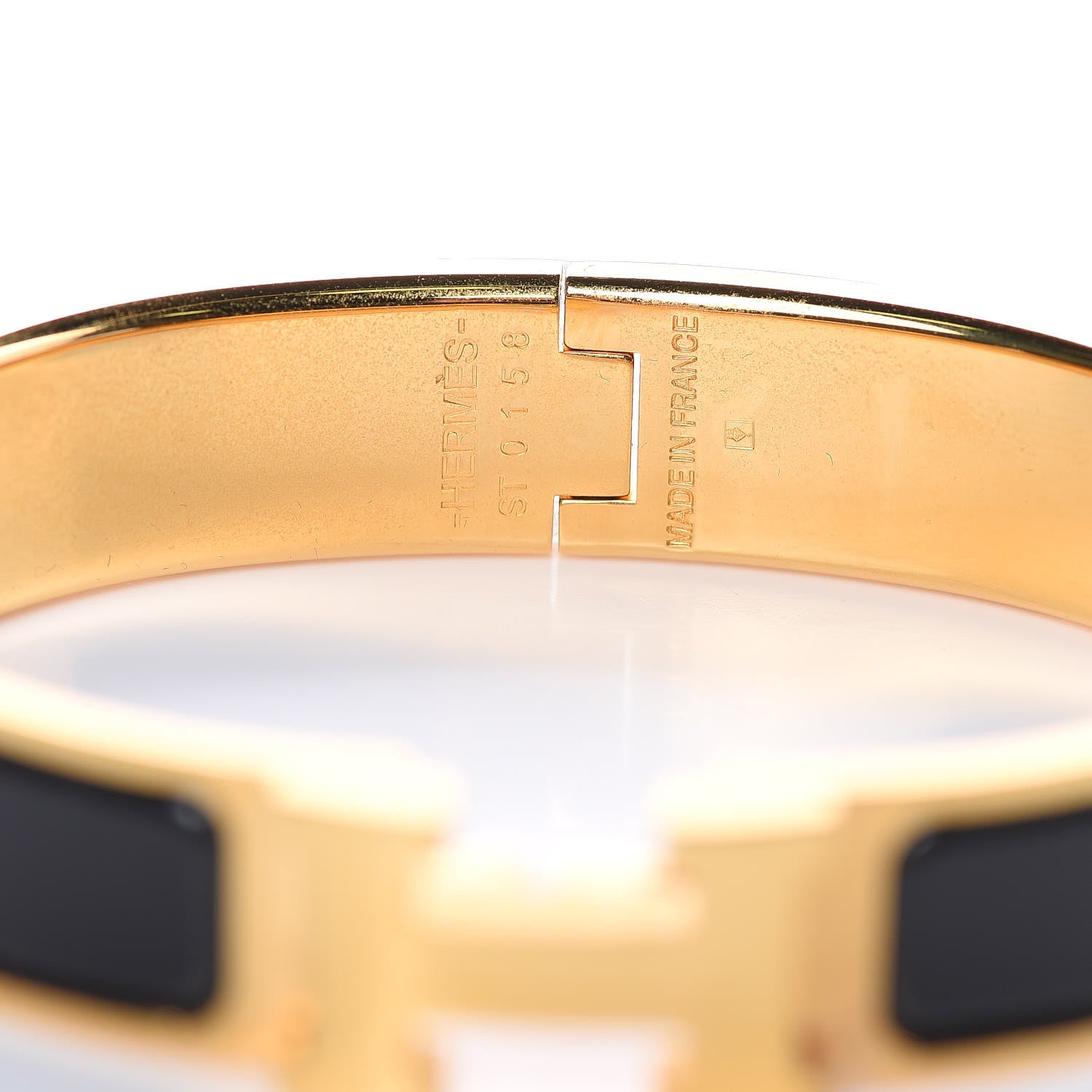 Hermes Enamel Narrow Clic Clac H Bracelet PM Black 5 of 5