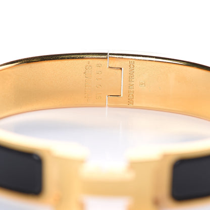Hermes Enamel Narrow Clic Clac H Bracelet PM Black 5 of 5