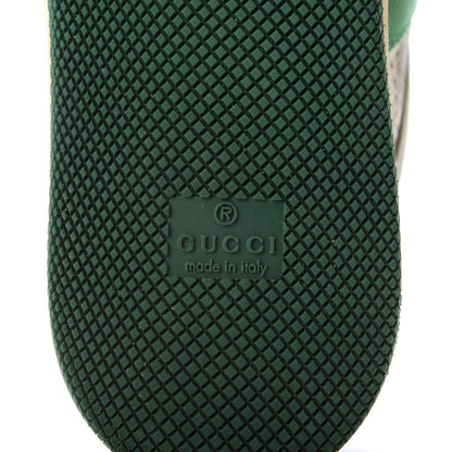 Gucci Nubuck Web Womens Screener Sneakers 39 Dusty Milk New Mystic White Vintage Green 8 of 9
