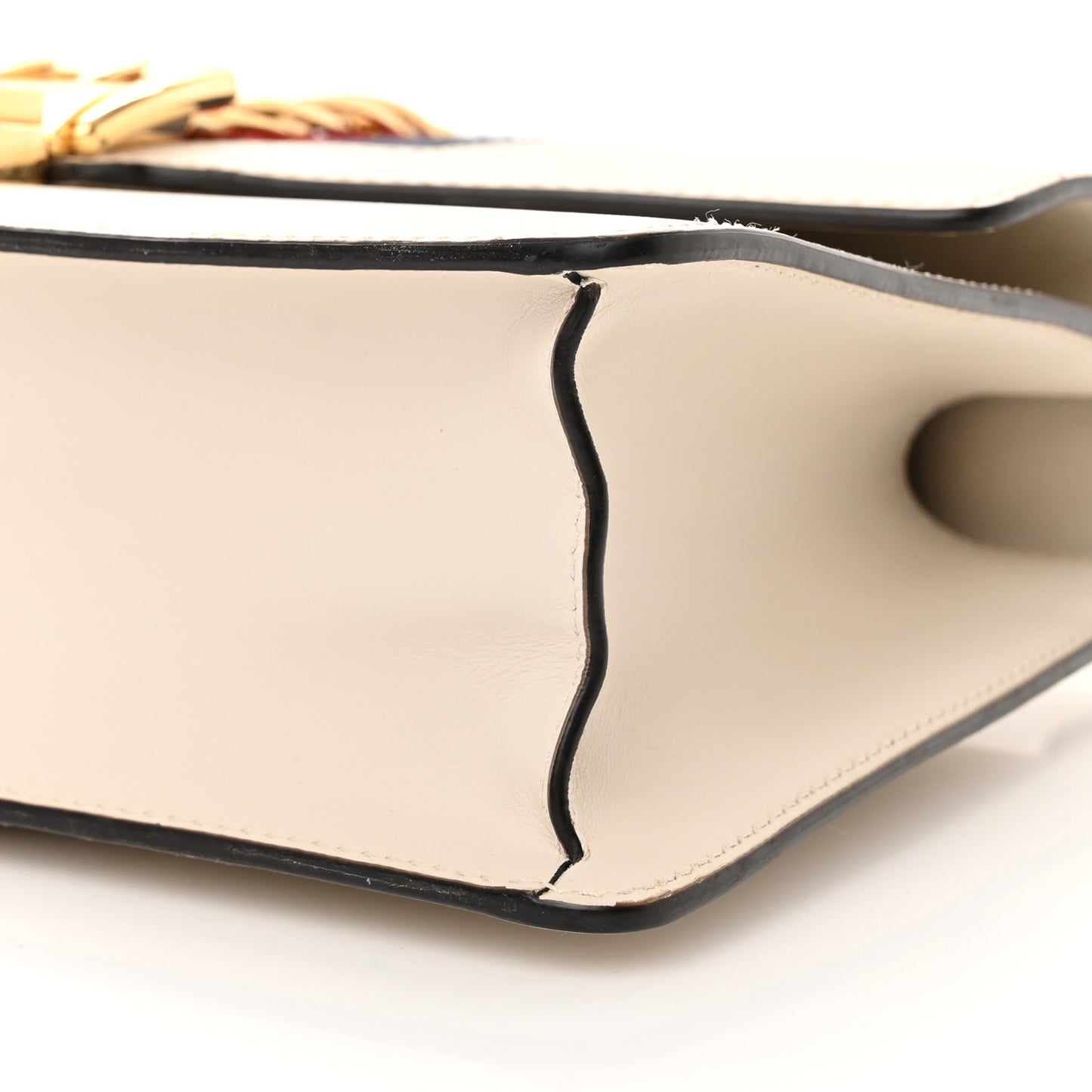Calfskin Small Sylvie Shoulder Bag Off White
