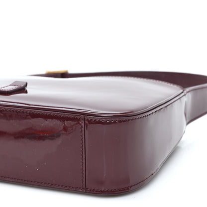 Saint Laurent Patent Le 5 A 7 Hobo Bordeaux 10 of 10