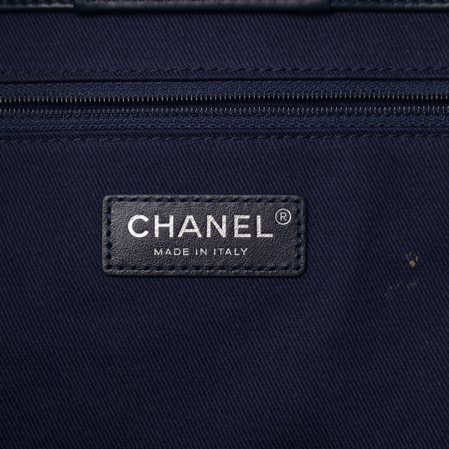 Chanel Denim Quilted Large Coco Handle Shopping Tote Blue 7 of 13