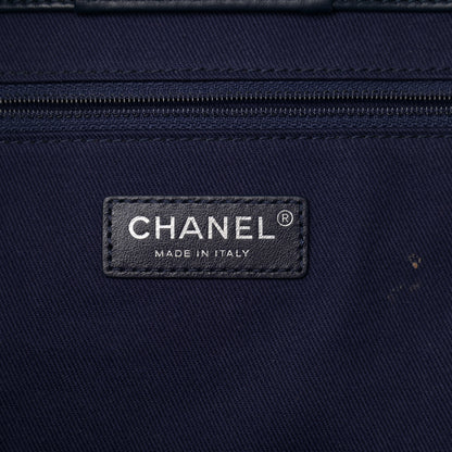 Chanel Denim Quilted Large Coco Handle Shopping Tote Blue 7 of 13