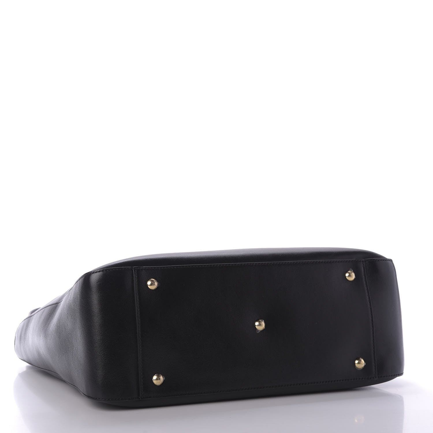 Fendi Vitello Glacier Medium FF Tote Black 5 of 10
