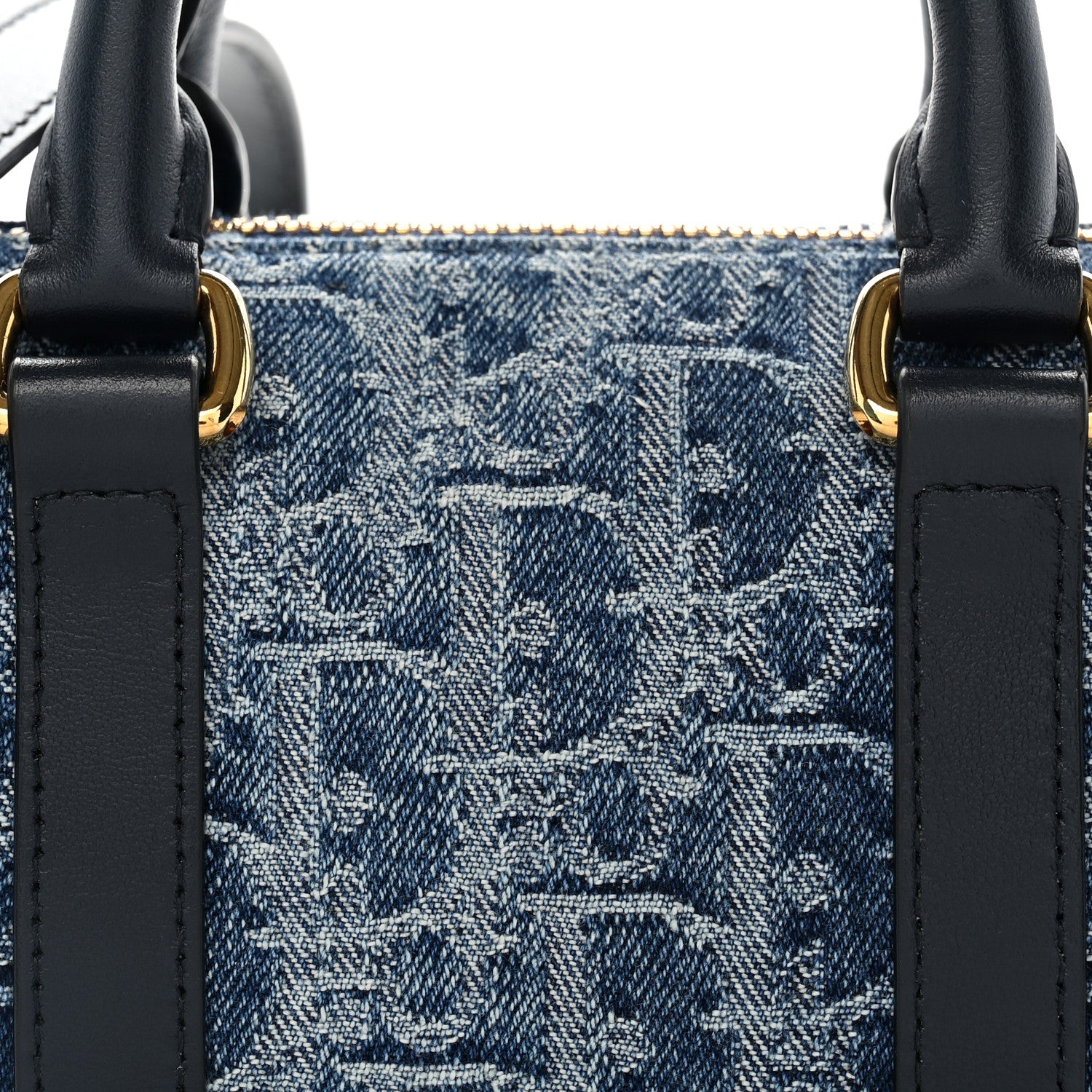 Christian Dior Denim Oblique Nano Groove 17 Bag Blue 8 of 12