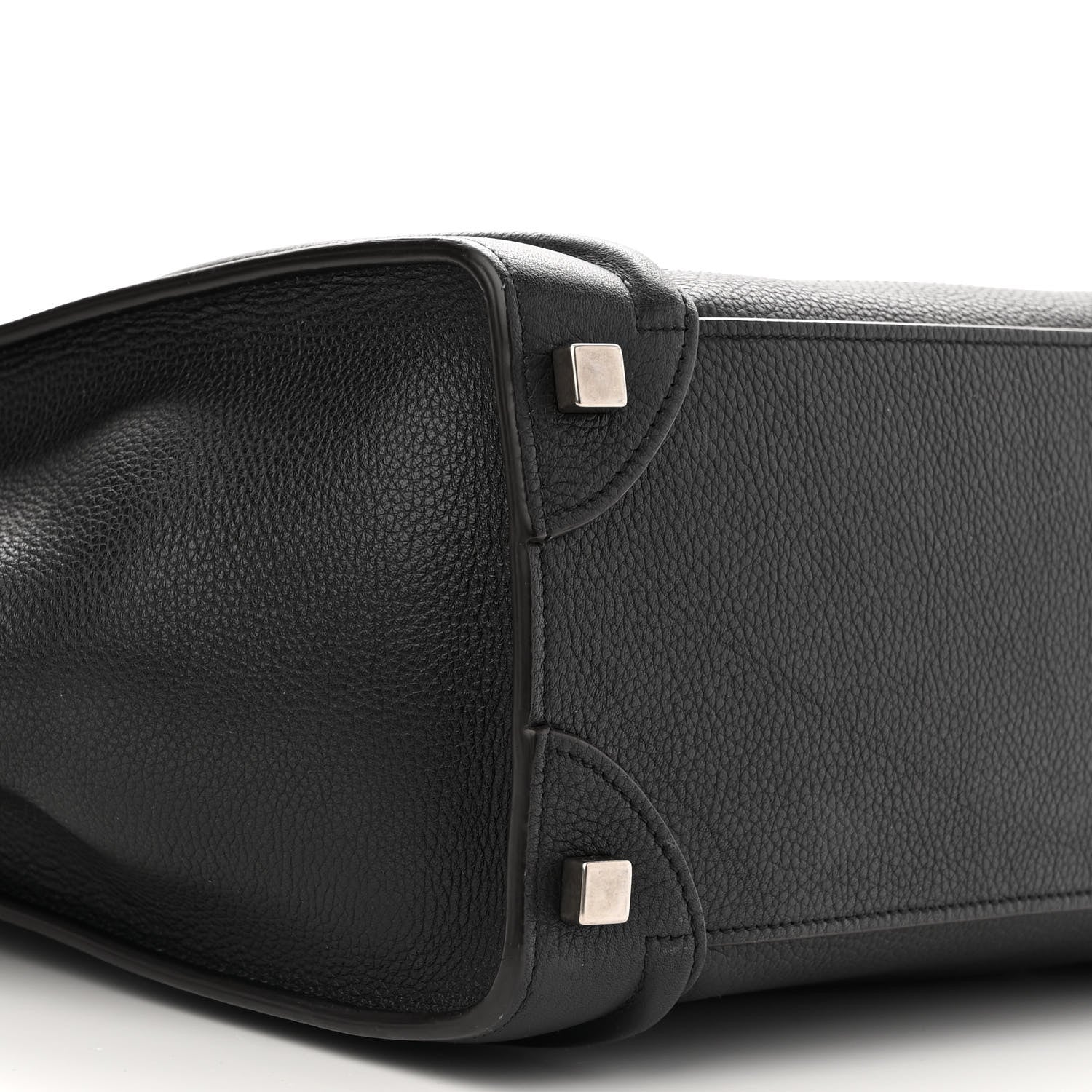 Celine Drummed Calfskin Micro Luggage Black 9 of 12