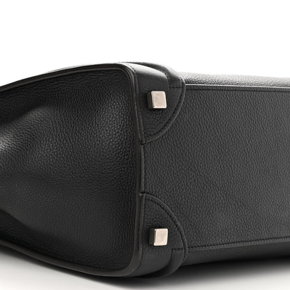 Celine Drummed Calfskin Micro Luggage Black 9 of 12