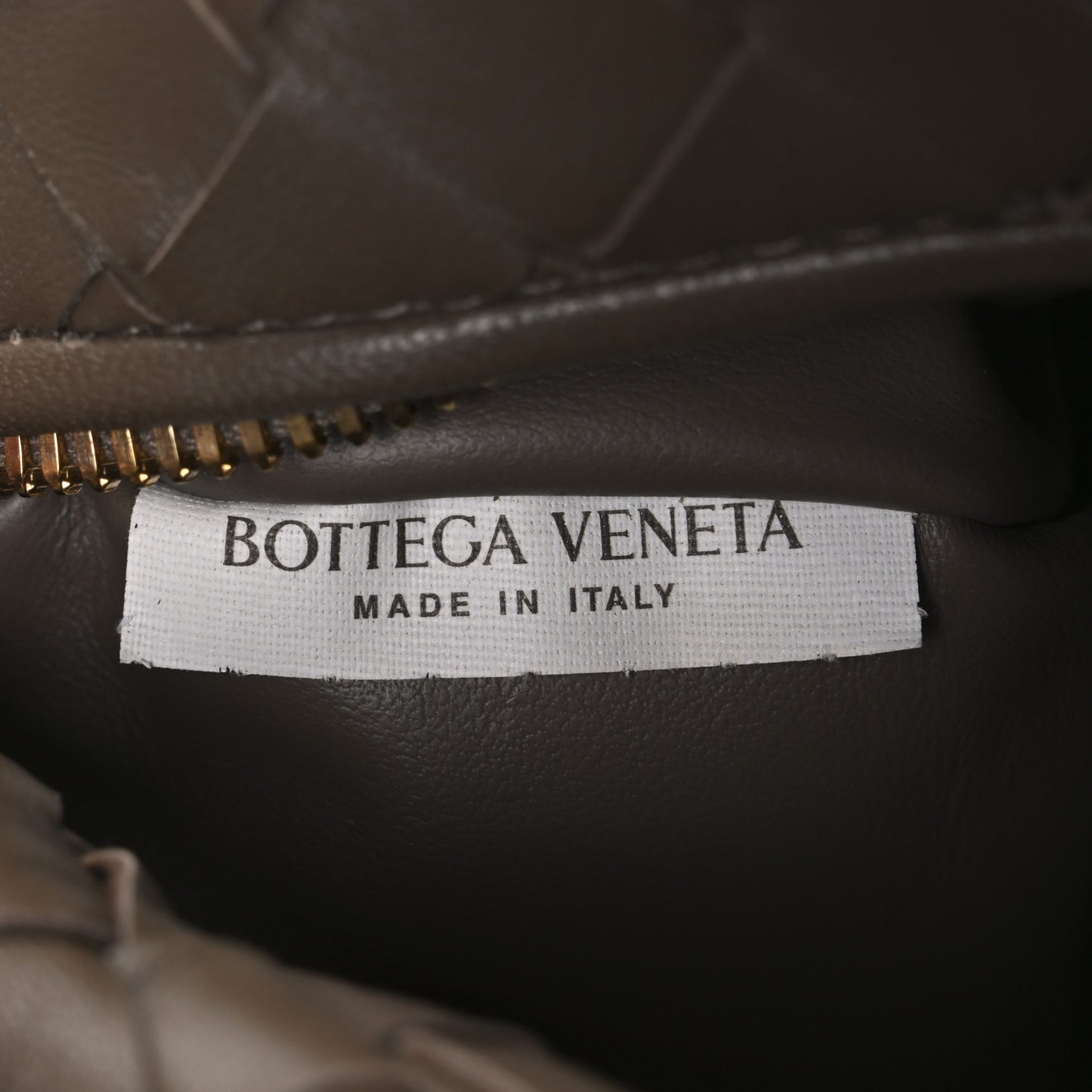 Nappa Intrecciato Mini Jodie Dark Taupe