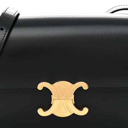 Celine Shiny Calfskin Teen Triomphe Black 6 of 8