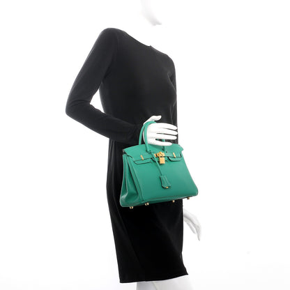 Hermes Swift Birkin 25 Vert Vertigo 2 of 30