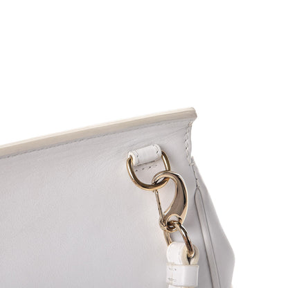 Versace Calfskin Palazzo Empire Crossbody Bag White 22 of 23