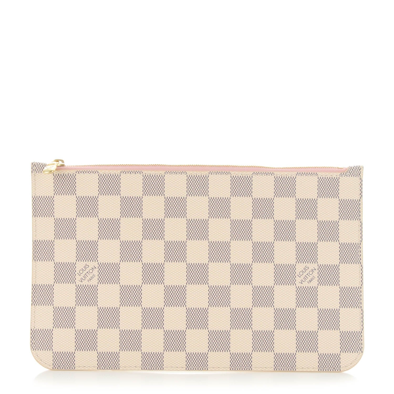 Louis Vuitton Damier Azur Neverfull MM GM Pochette Rose Ballerine 1 of 7