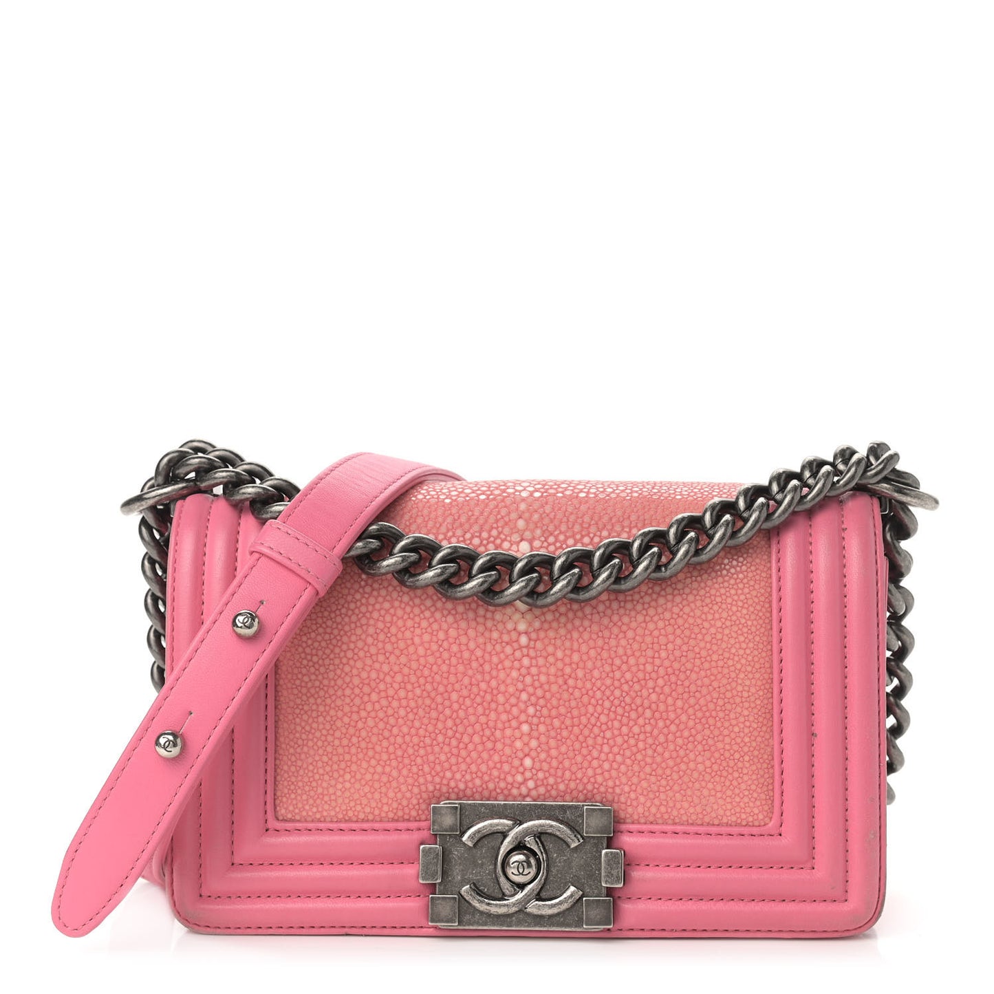 Galuchat Stingray Small Boy Flap Pink