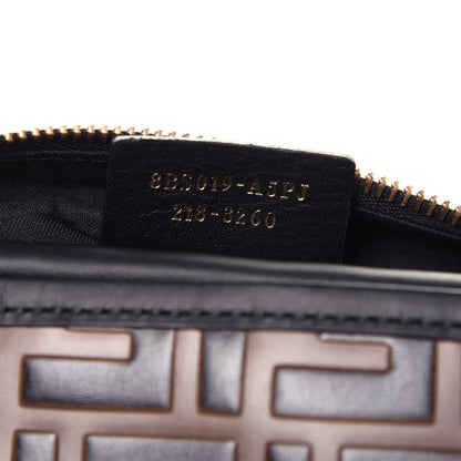 Fendi Vitello Century Bi-Color FF 1974 Embossed Mini Camera Case Maya Black 8 of 11