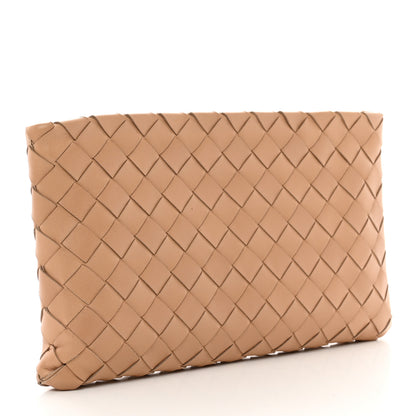 Bottega Veneta Nappa Intrecciato Small Zip Pouch Caramel 3 of 7