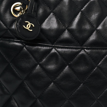 Chanel Lambskin Quilted Shoulder Bag Black 7 of 25