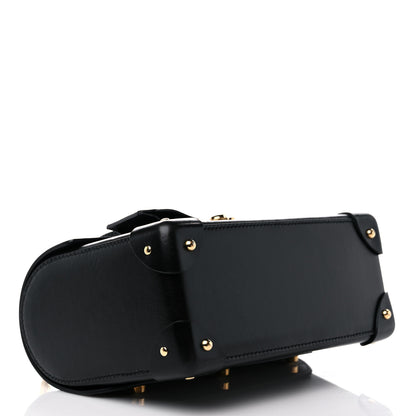 Gucci Calfskin Small Padlock Bamboo Shoulder Bag Black 4 of 13