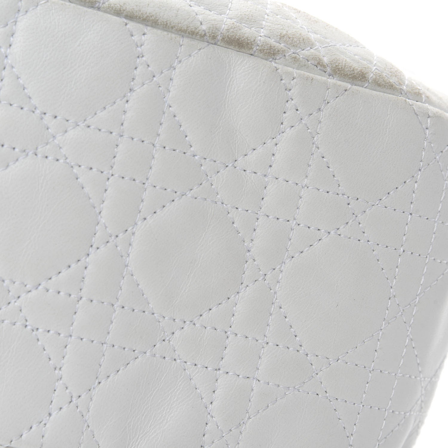 Christian Dior Lambskin Cannage Medium Dior Soft Hobo White 15 of 19