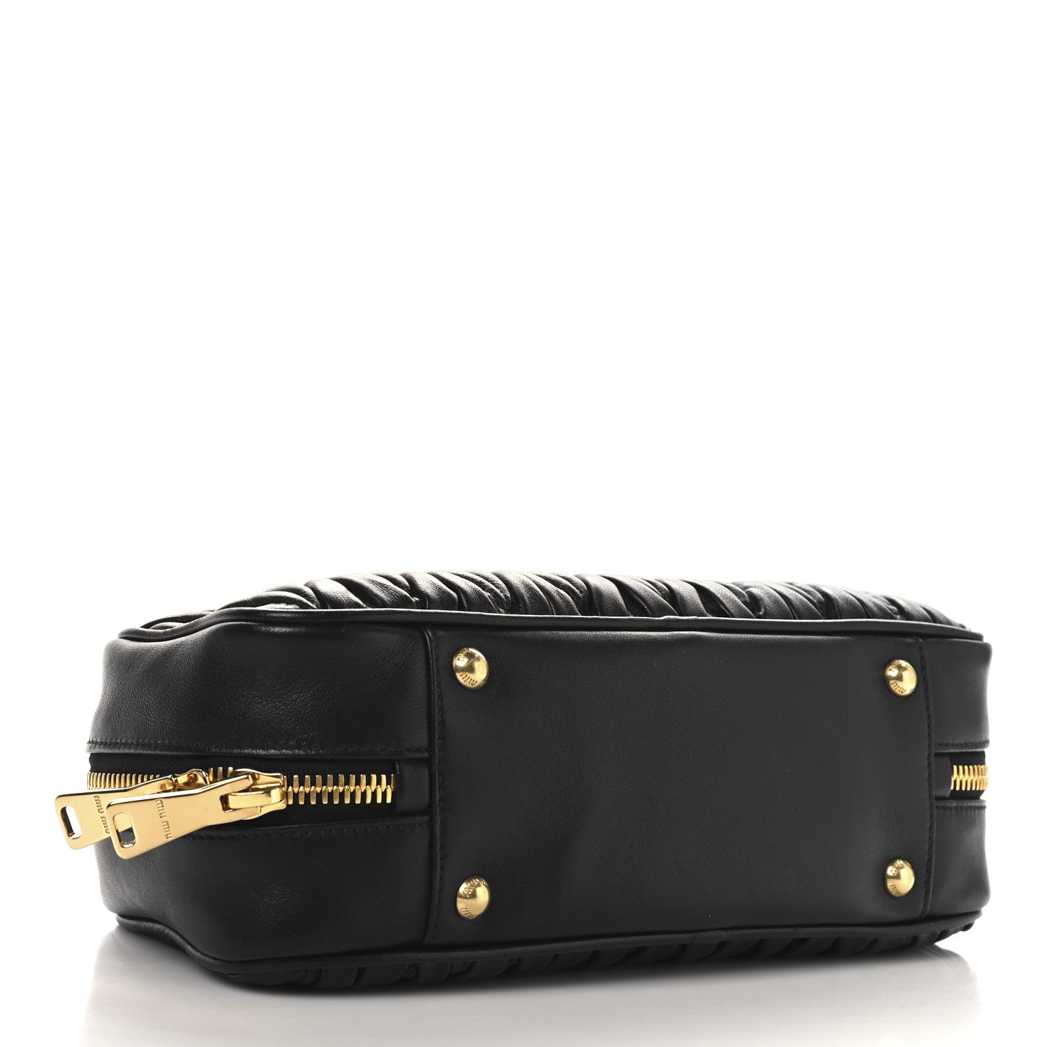 Miu Miu Nappa Matelasse Large Arcadie Top Handle Bag Black 3 of 8