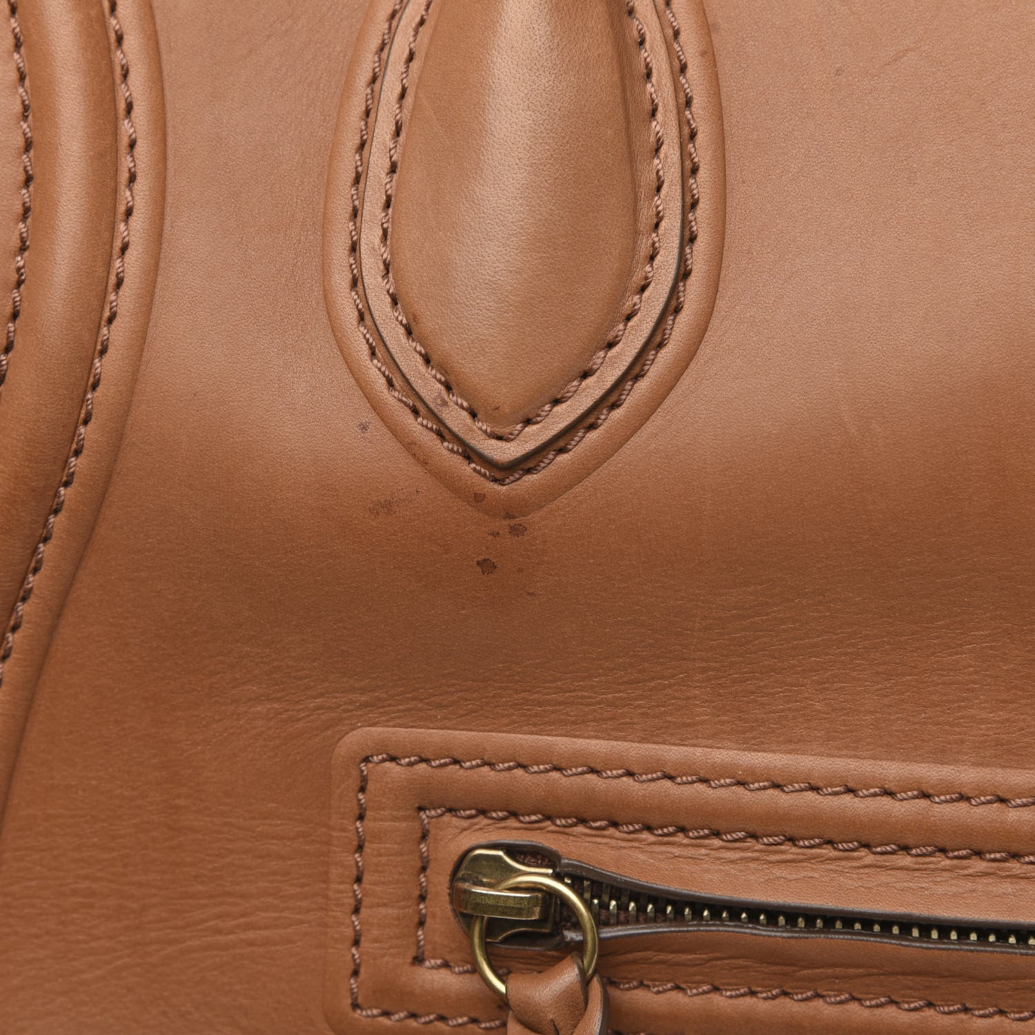 Celine Natural Calfskin Large Phantom Luggage Tan 17 of 19