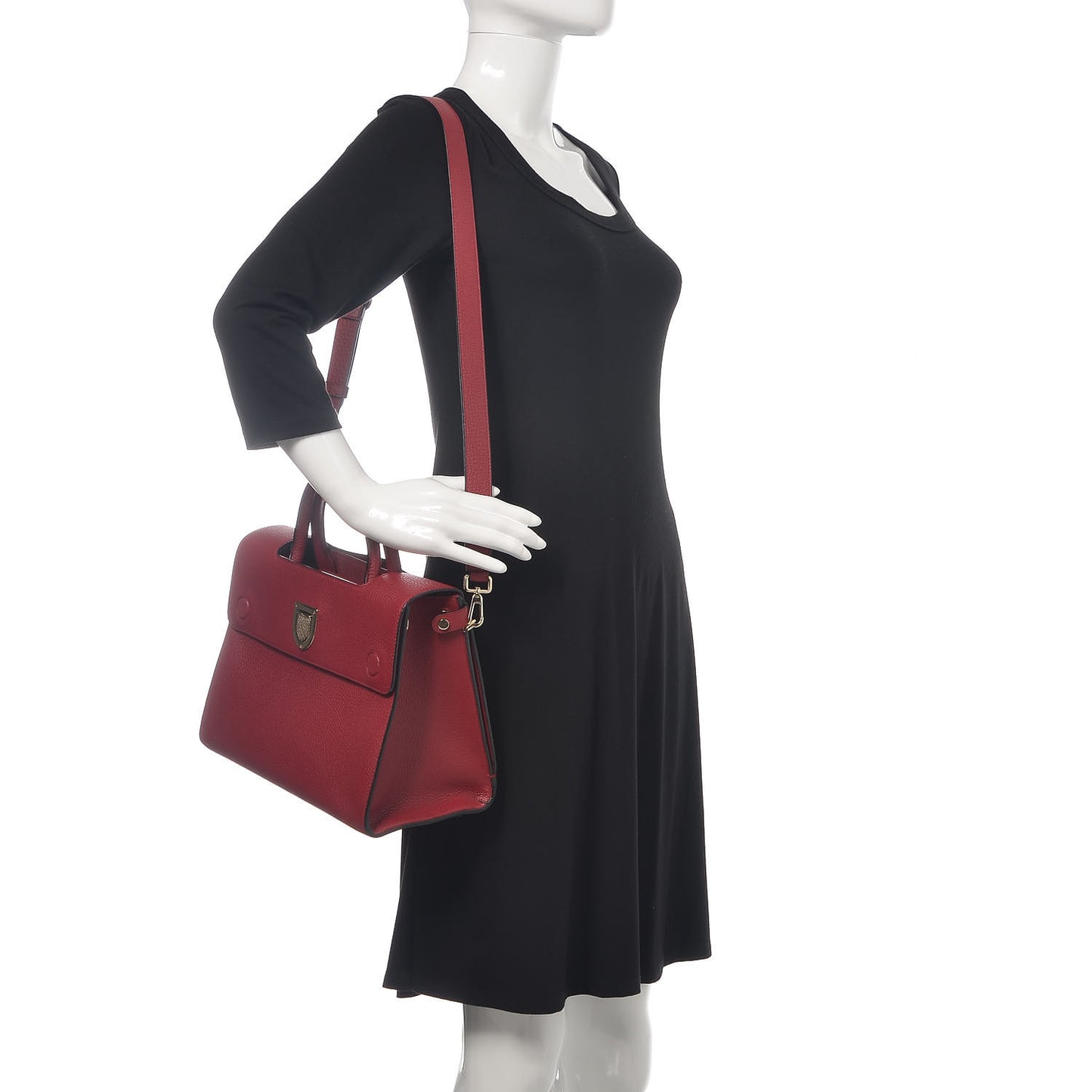 Bullcalf Medium Diorever Flap Fuschia