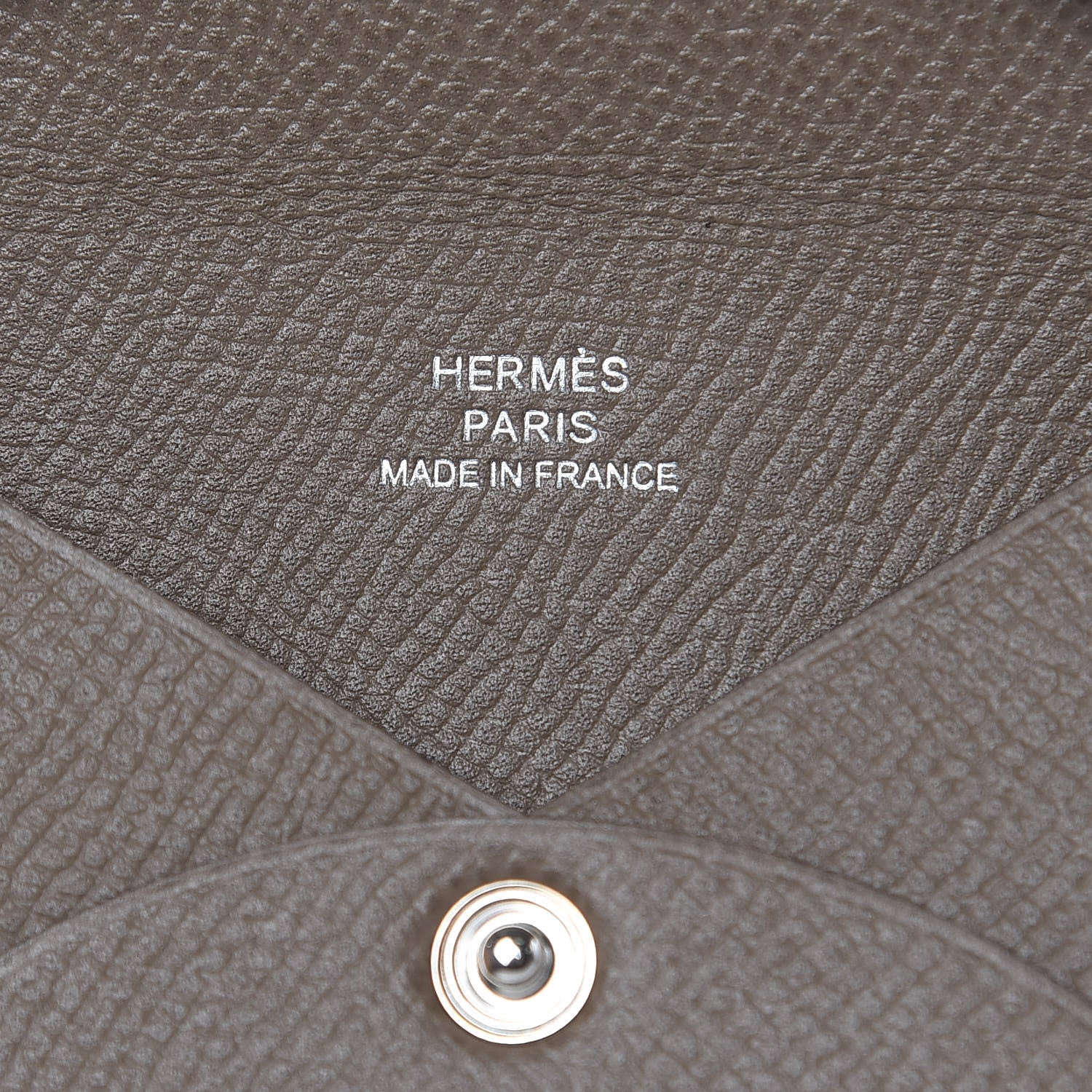 Hermes Epsom Calvi Card Case Etoupe 6 of 7