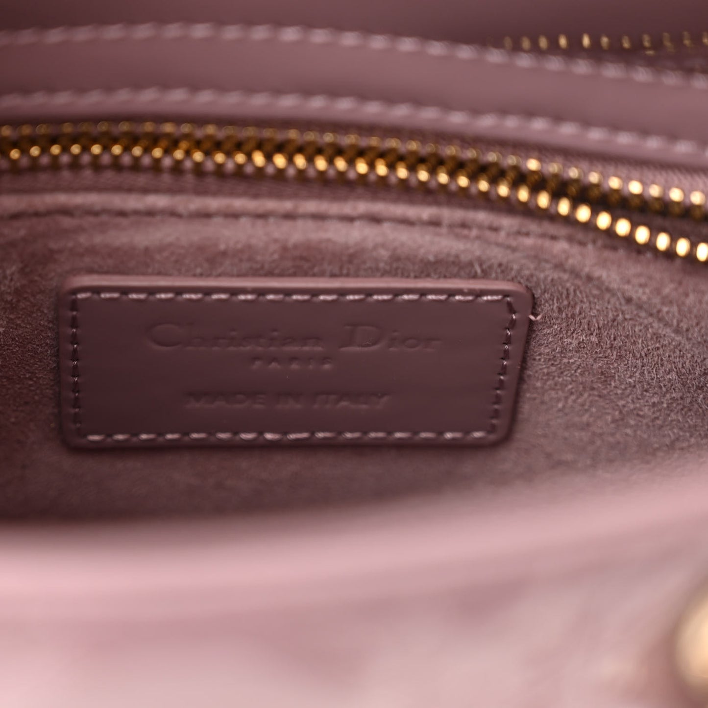 Patent Cannage Mini Lady Dior Peony Pink
