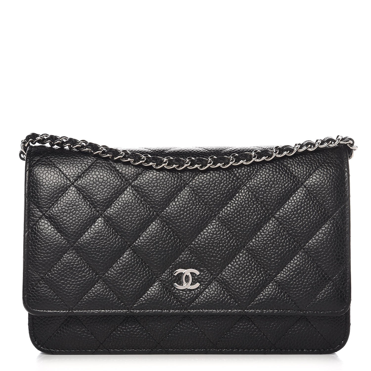 Chanel Caviar Quilted Wallet On Chain WOC Black 1 of 9